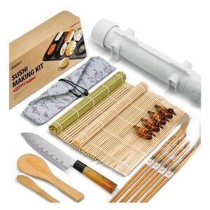 Sushi Making Kit with Bamboo and Accessories